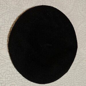 ZARA Black Wool French Beret. NWOT